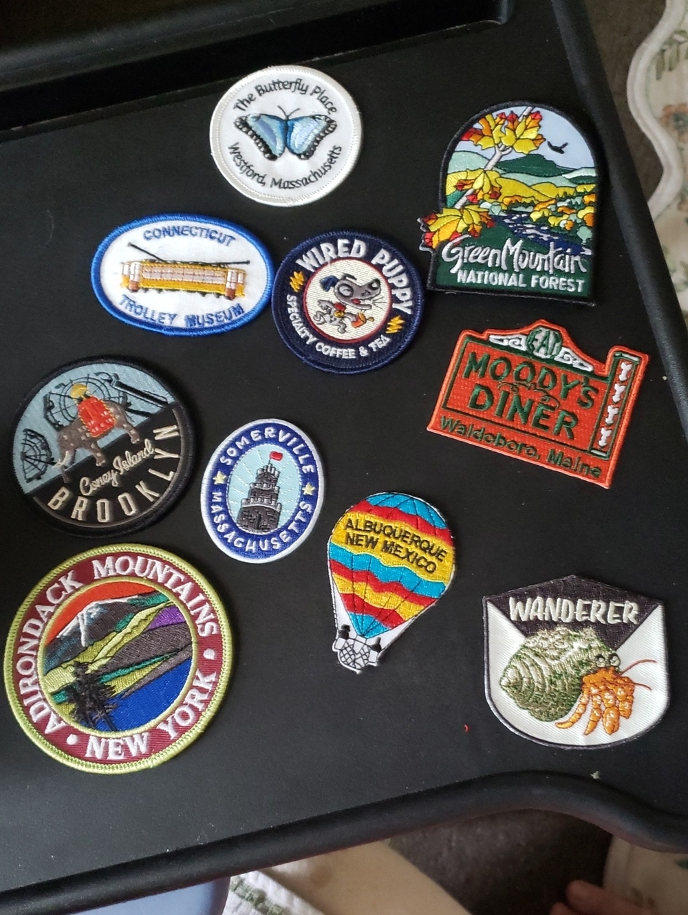 Assorted Travel Patch Set - Multicolor Embroidered Badge Collection